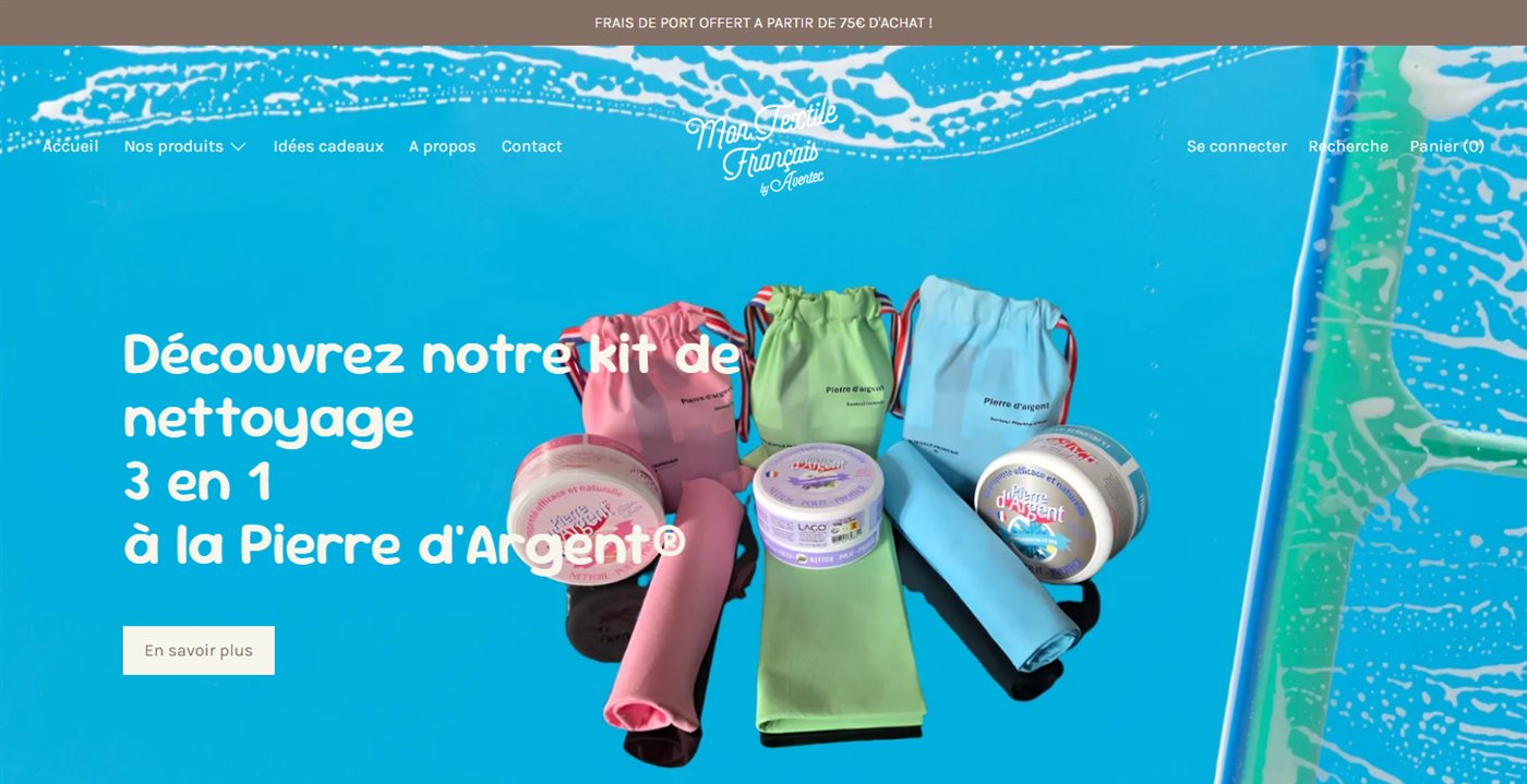 La boutique Shopify en 2026 : page d'accueil et kit Pierre d'Argent