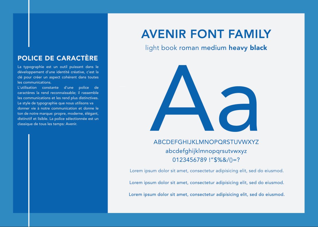 Typographie : la famille Avenir